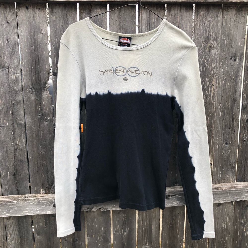 Y2K Harley-Davidson Tie-Dye Long Sleeve Tee
